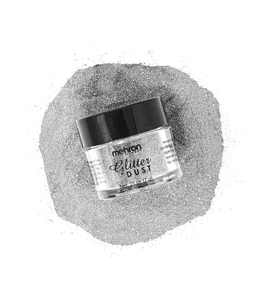 Mehron Makeup GlitterDust - .25 oz Holographic Silver | Sparkle and Shine with Professional Quality Glitter - Buy Online on GoSupps.com