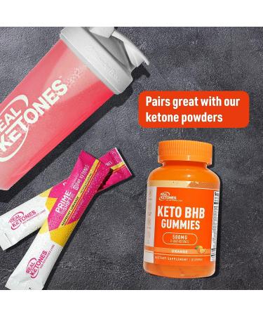 Real Ketones Exogenous Keto BHB Gummies - Orange Flavor (30 Servings) | Rapid Ketosis & Keto Diet Support - Buy Online on GoSupps.com