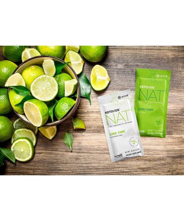 Keto//OS NAT Lime Time Caffeine Free Exogenous Ketones BHB Salts - 20 Count - Workout Energy Boost for Men and Women - Buy Online on GoSupps.com