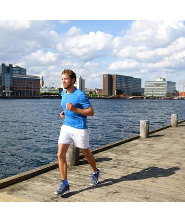 Bonmedico Professional Elbow Bandage Kusano - Unisex L Blue Support for Joints & Muscles - Ideal Wellness Gift for Men & Women - 1 Piece - Buy Online on GoSupps.com