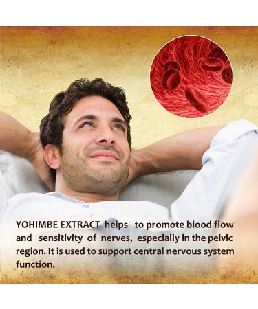 Herbalicious Yohimbe Supplements for Men - 250mg Natural Yohimbe Bark Extract - Men's Health Dietary Capsules - Brain Wellness, Athletic Endurance, Metabolism & Mood Support - 100 Caps - Buy Online on GoSupps.com