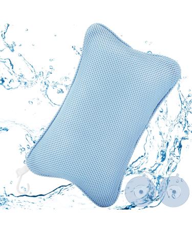 Collazoey Bath Pillow, Bath Pillow for Bath, with 2 Powerful Suction Cups for Firm Support, Ergonomic Spa Bath Pillow, Pillow