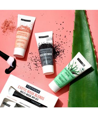 Freeman Exotic Blends Variety Pack Face Mask Set - Clay, Peel-Off, and Jelly Masks - Skincare Beauty Kit - Buy Online on GoSupps.com