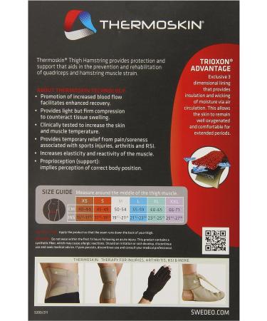 Thermoskin Thigh/Hamstring Compression Sleeve Large - Buy Online on GoSupps.com