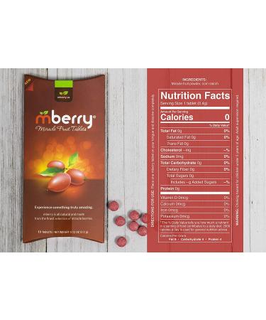 mberry Miracle Berry Tablets - 10 Count | Transform Your Taste Buds with Miracle Fruit Snacks - Buy Online on GoSupps.com