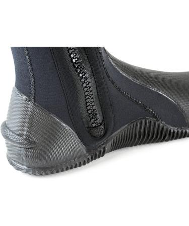Cressi Neoprene Anti-Slip Sole Boots - Ideal for Water Sports and Diving - Minorca Long, US Men 11 | US Women 12, Black/Black - Buy Online on GoSupps.com