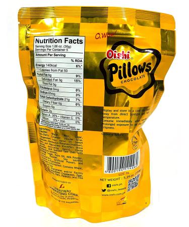 Oishi Pillow Choco-filled Crackers Party Size 5.29 oz - Pack of 3 - Buy Online on GoSupps.com