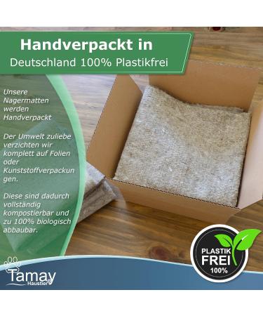 Tamy 100% Hemp Rodent Mats 100x50cm | Premium Dust-Free Bait Carpet for Rabbits & Small Animals - Pack of 3 - Buy Online on GoSupps.com