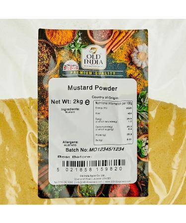 Old India Mustard Powder 2kg Classic - Premium Quality Spice 2kg (Pack of 1) - Buy Online on GoSupps.com