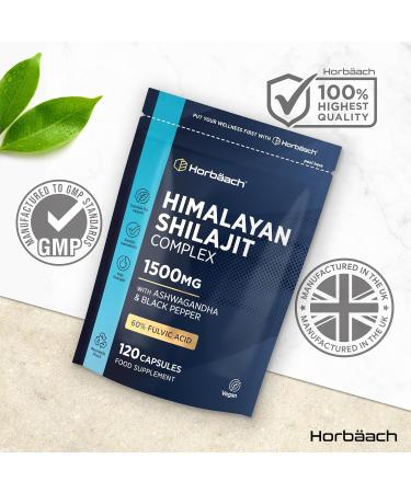 Horbaach Shilajit Pure Himalayan Capsules 15000mg 201 Extract 60 Fulvinezuur Pur Shilajitcapsules by Horbach - Buy Online on GoSupps.com