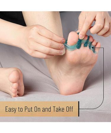 ToePal Gel Toe Separator Narrow - 1 Pair | Toe Spacers for Hammer Toe Straightening and Bunion Correction - Toe Straightener and Stretcher for Women and Men - Buy Online on GoSupps.com