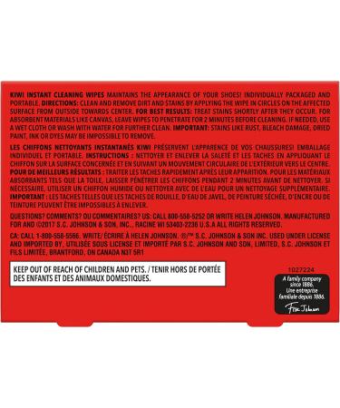 KIWI Instant Cleaning Wipes 12 Count - Convenient Cleaning Wipes for Quick Refreshing (1 Pack) - Buy Online on GoSupps.com