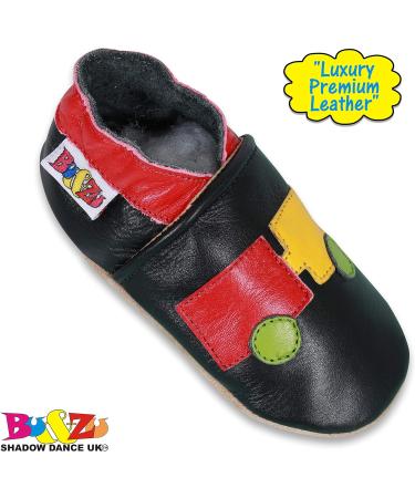 Shadow Dance UK Baby Shoes | Soft Sole Toddler Shoes | Boy Girl New Born Leather Winter Booties | Chuchutrain Design | Size 19 (6-12 Months) - Buy Online on GoSupps.com