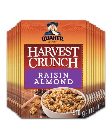 Quaker Harvest Crunch Raisin & Almond Granola Cereal Multi-Pack 510g (Pack of 16)