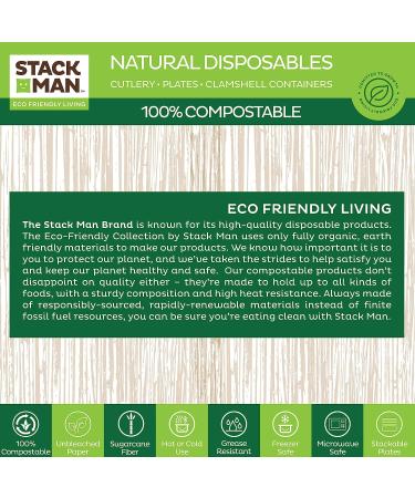 125-Pack 100% Compostable 12 oz. Paper Bowls | Eco-Friendly Biodegradable Bagasse | Heavy-Duty Natural Disposable Bowls - Buy Online on GoSupps.com