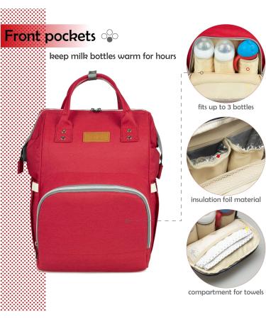 NEVEQ Baby Wrap Backpack - Waterproof Multi-Compartment Travel Diaper Bag with Large Capacity for Parents - Buy Online on GoSupps.com