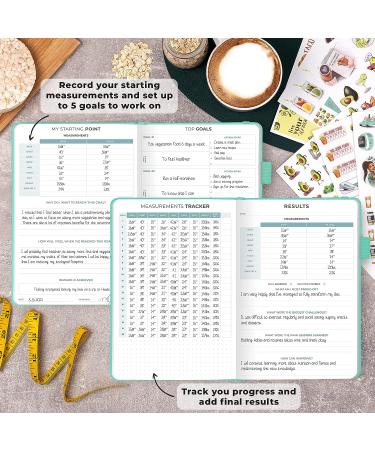 Clever Fox Food Journal: Premium Daily Meal Tracker & Calorie Log for Weight Loss | Nutrition & Diet Diary for Men & Women | Bariatric Meal Tracking | A5 Size - Turquoise - Buy Online on GoSupps.com
