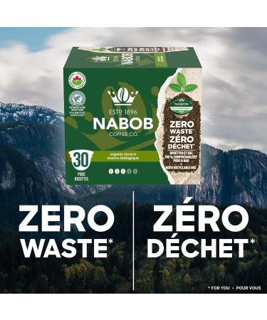 Nabob Organic Reserve Coffee 100% Compostable Pods 292g (4 Boxes of 30 Pods) & 100% Colombian Coffee 100% Compostable Pods 546g Coffee + Compostable Pods - Buy Online on GoSupps.com