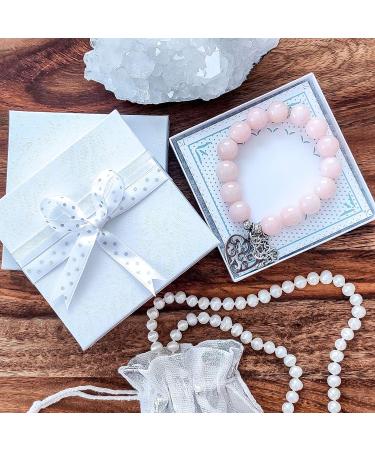 100 Pack White Swirl Cardboard Jewelry Boxes with Cotton - 3 1/4 x 2 1/4 x 1 - The Display Guys - Buy Online on GoSupps.com