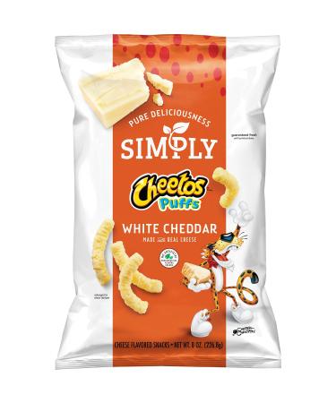 Simply Cheetos Puffs White Cheddar Cheese Flavored Snacks 8 Ounce