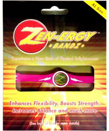 Zen-ERGY Balance Bands - for Power Strength Agility Focus Well Being & Positive Energy Flow Pink Band With White x-large (216mm) - Buy Online on GoSupps.com