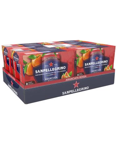 SANPELLEGRINO boisson gazeuse aromatis Aranciata Rossa - 4 packs de 6x33cl