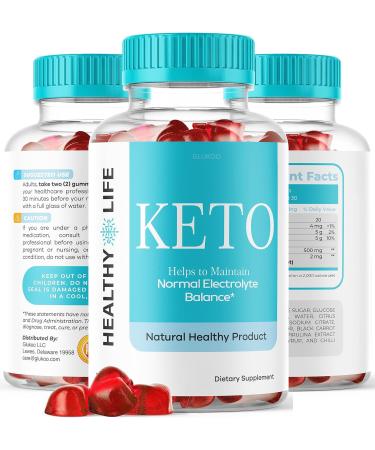 Glukoo Healthy Life Keto Gummies - 30 Day Supply | ACV & Shark Tank Approved - Buy Online on GoSupps.com