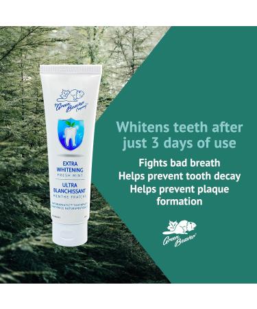 Green Beaver Naturapeutic Toothpaste - Extra Whitening Fresh Mint - 3-Pack - Buy Online on GoSupps.com