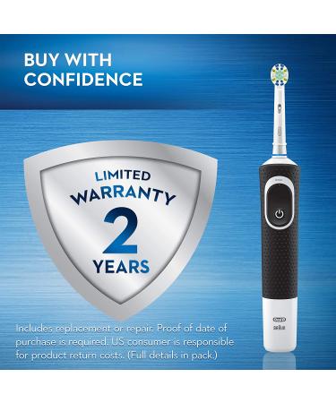 Oral-B Vitality FlossAction Electric Toothbrush + 1 Replacement Brush Head - Black - Buy Online on GoSupps.com