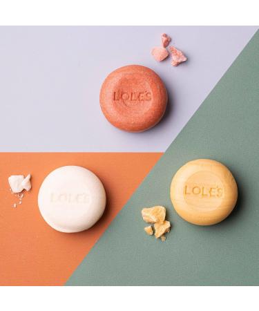 LOLE'S 2in1 Shampoo Bar & Conditioner with Coconut Oil - Volume & Strength | 99% Natural Ingredients | Beeswax & Preservative Free | Plastic Free - Buy Online on GoSupps.com