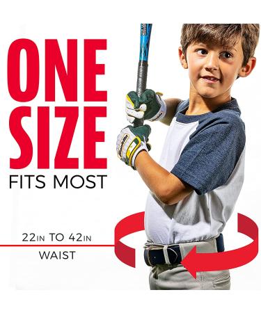 Franklin Sports 1.25" MLB Baseball Belt Red - Buy Online on GoSupps.com