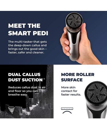 Own Harmony Electric Foot Callus Remover with Vacuum - Professional Pedicure Tools Kit for Powerful Pedi Care - CR2100 Quantum Silver - Buy Online on GoSupps.com