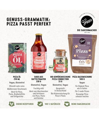 Gepp's Delicatessen DIY Pizza Gift Set | Crispy Neapolitan Pizza with Authentic Dough Cherry & Date Tomato Sauce Pizza Oil & Organic Seasoning - Buy Online on GoSupps.com