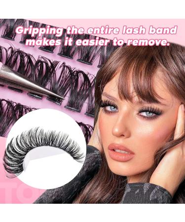 TOOCHUNAG Lash Clusters Kit - 432pcs DIY Eyelash Extension Kit 30D & 40D D Curl Wispy Individual Lashes Includes Bond Seal & Tweezers for Home Use - Buy Online on GoSupps.com
