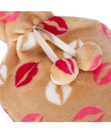 KUFL 2L Hot Water Bottle - Rubber & Soft Fleece Cover - Relieves Pain & Cramps - Ideal for Warmth on Cold Days - Beige - Buy Online on GoSupps.com