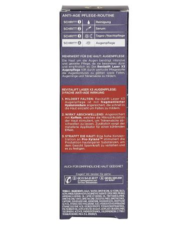 L'Or al Paris RevitaLift Laser X3 Eye Care - Advanced Anti-Aging Treatment | 15 ml | International Shipping Available - Buy Online on GoSupps.com