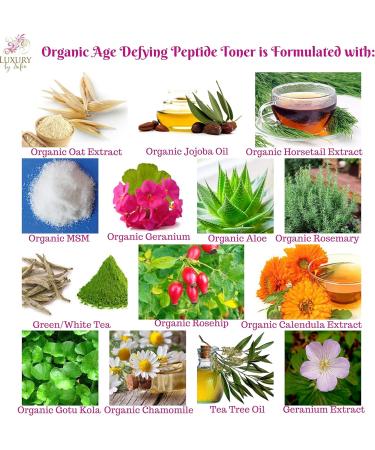 Age Defying Organic Face Toner | Reduce Signs of Aging | Balance Your Skins pH | Firm & Tone Your Skin - Buy Online on GoSupps.com