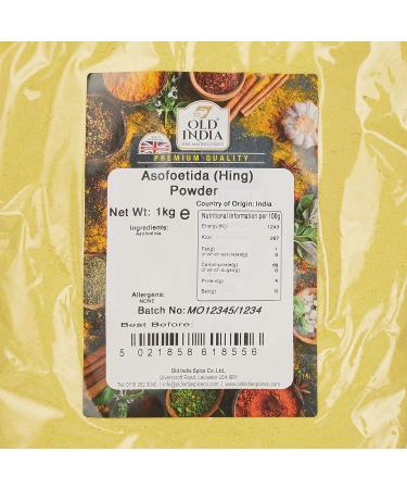 Old India Asafoetida (Hing) Powder 1kg - High-Quality Culinary Spice - Buy Online on GoSupps.com