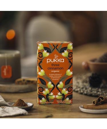 Pukka Three Cinnamon Organic Tea - Caffeine Free (6 Pack, 120 Tea Bags) - Buy Online on GoSupps.com