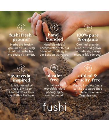 Fushi Organic Ginkgo Biloba Capsules 60 Caps | Fresh-Ground Whole Food | Memory Boosting Properties | Ethical & Vegan | Made in the UK Packaging may vary - Buy Online on GoSupps.com