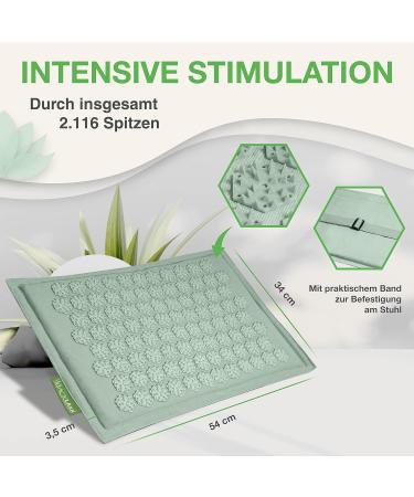 Backlaxx Acupressure Mat for Feet - Ultimate Foot Reflexology & Massage Mat for Back Neck & Shoulders - Relax with Nail Board & Fastening Tape - International Shipping Available - Buy Online on GoSupps.com