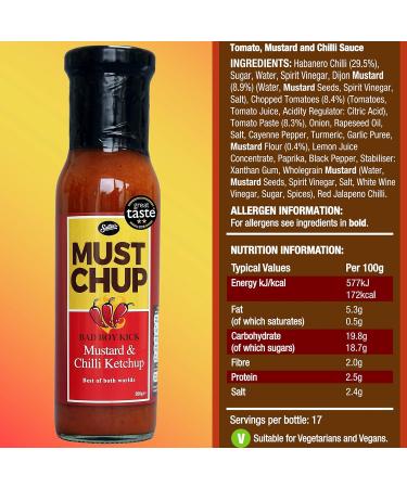 Must Chup Ketchup 8x Bottle Chilli Lovers Bundle 4x Big Kick and 4x Bad Boy Kick - Buy Online on GoSupps.com