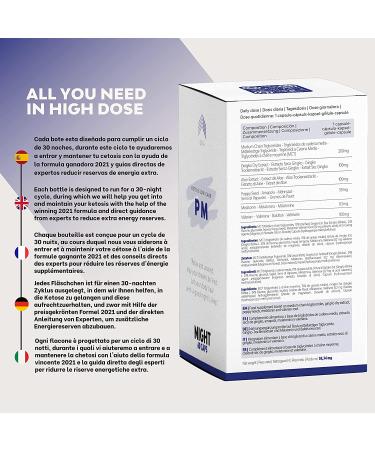 Keto Advanced Diet Pills PM (1 Month) - Powerful Night Quick Shred for Men & Women - 100% Natural, No Exercise, No Additives - Includes Ebook Recipes & Personalization Service - Buy Online on GoSupps.com