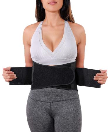NeoHealth Breathable Lower Back Brace | Waist Trainer Belt for Lumbar Support & Posture Recovery | Pain Relief & Waist Trimmer Ab Belt | Adjustable Exercise Corset for Women & Men - Black Medium - Buy Online on GoSupps.com