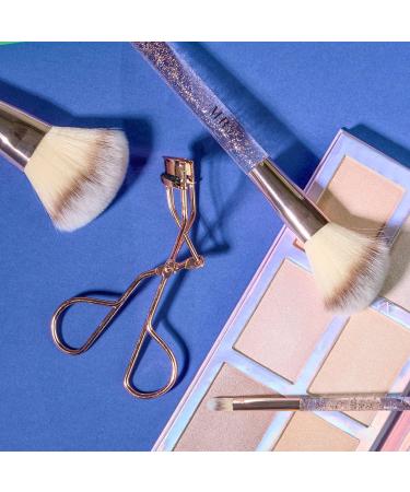 Expressions 6pc Rose Gold Makeup Brush Set with Eyelash Curler & Beauty Blender | Premium Cosmetic Brushes for Contouring & Highlighting - International Shipping Available - Buy Online on GoSupps.com