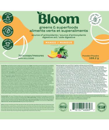 Bloom Nutrition Super Greens Powder Smoothie & Juice Mix - Probiotics for Digestive Health & Bloating Relief for Women Digestive Enzymes with Superfoods Spirulina & Chlorella for Gut Health (Mango) - Buy Online on GoSupps.com