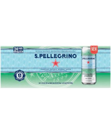 S.Pellegrino Sparkling Natural Mineral Water, Unflavored, 11.15 Fl. Oz (Pack of 24)