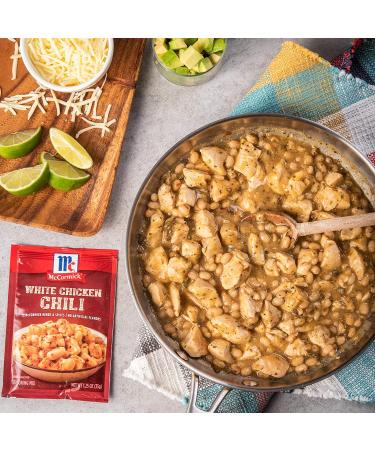McCormick White Chicken Chili Seasoning Mix  1.25 oz White Chicken 1.25 Ounce (Pack of 1) - Buy Online on GoSupps.com