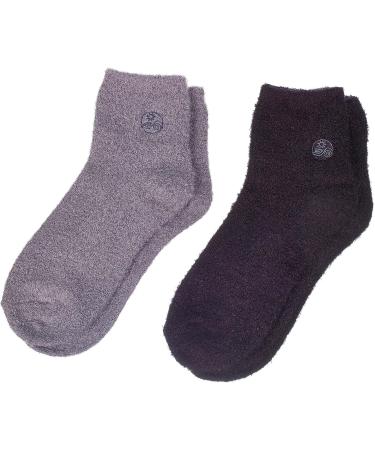 Earth Therapeutics Aloe Socks - Gray/Black Double Pack (2 Pairs) - Buy Online on GoSupps.com