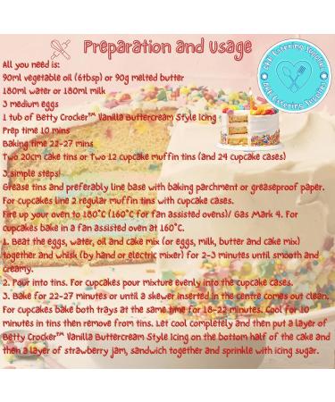 Rainbow Chip Party Betty Crocker Cake Mix 425g x2 - Buy Online on GoSupps.com